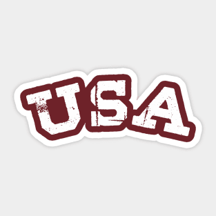 Retro USA Comfort T-Shirt Sticker